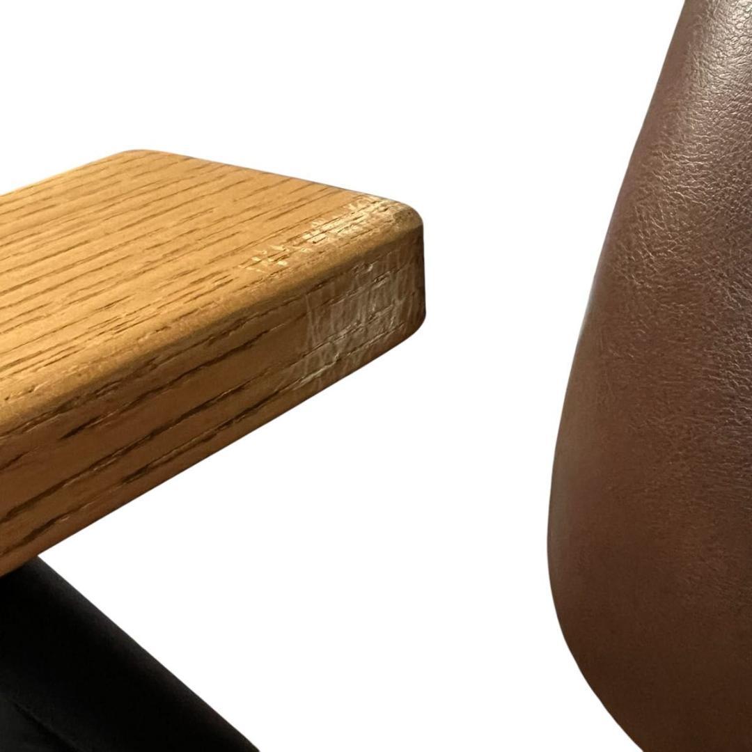 アボック ダイニングチェア 肘付 キャメル　クラッシュゲート　関家具　 椅子