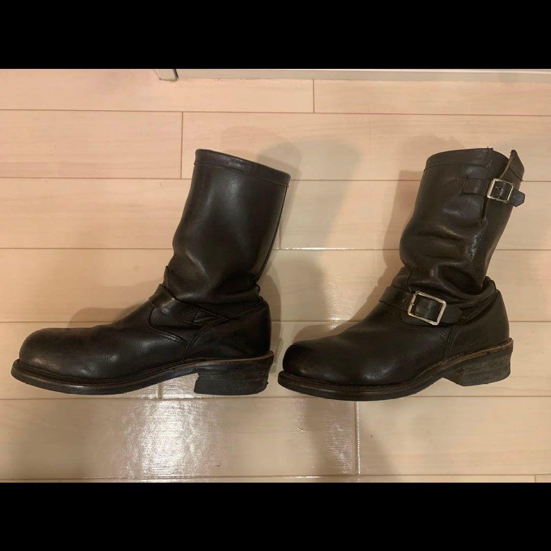 チペワ エンジニアブーツ バイク バイカー ツーリング 黒 レザー 27cm