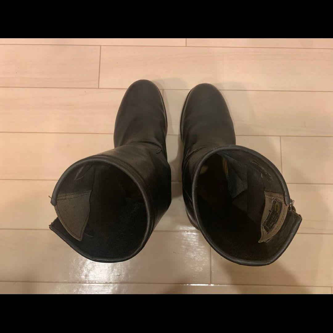 チペワ エンジニアブーツ バイク バイカー ツーリング 黒 レザー 27cm