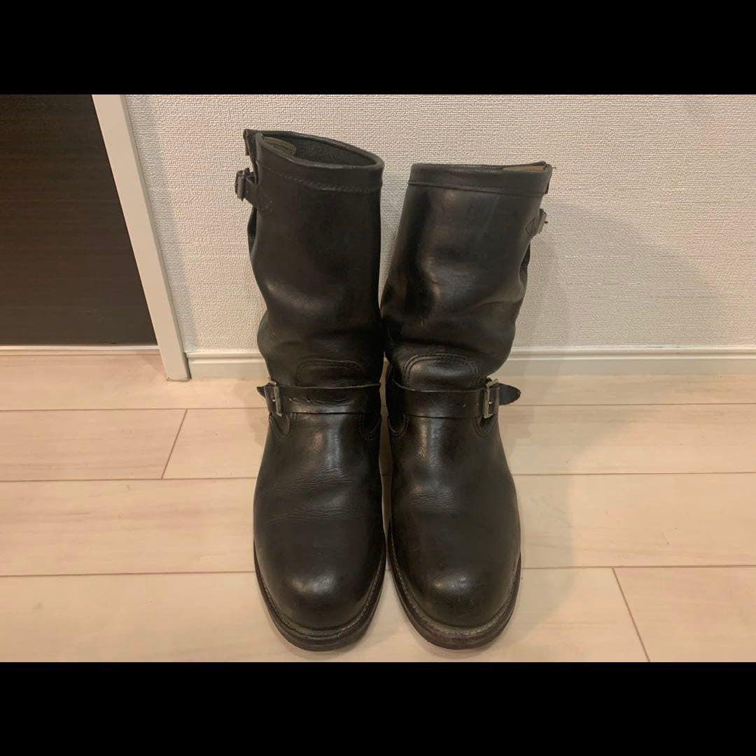 チペワ エンジニアブーツ バイク バイカー ツーリング 黒 レザー 27cm