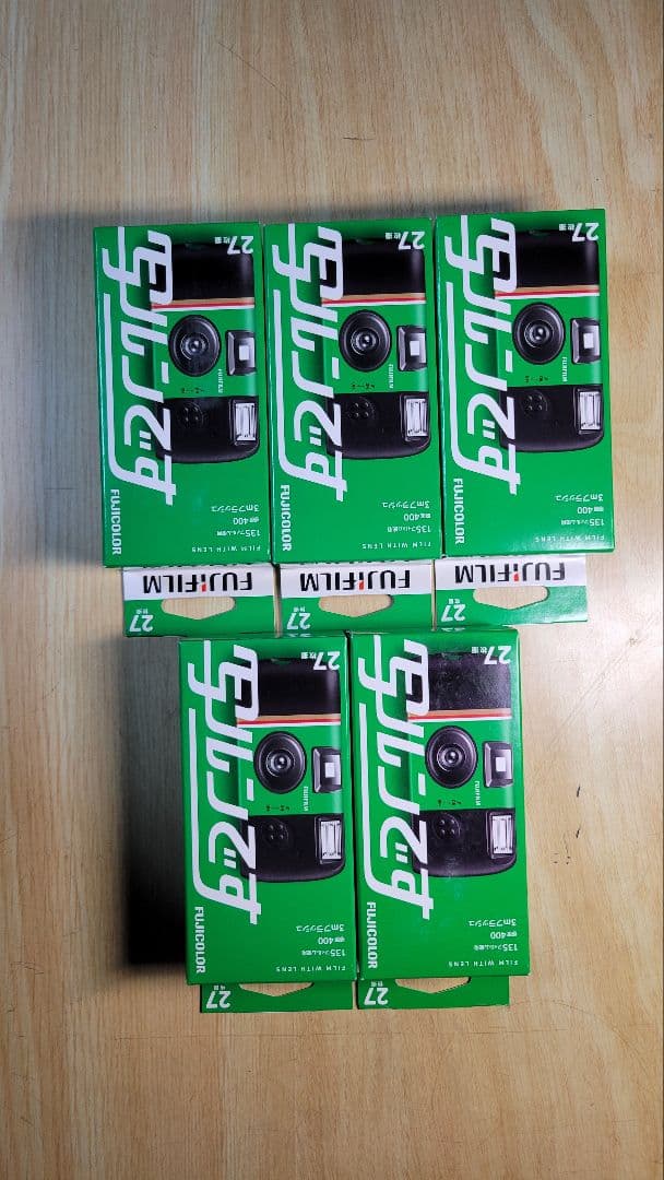 Fujifilm QuickSnap 27枚撮り 使い捨てカメラ 5個セット