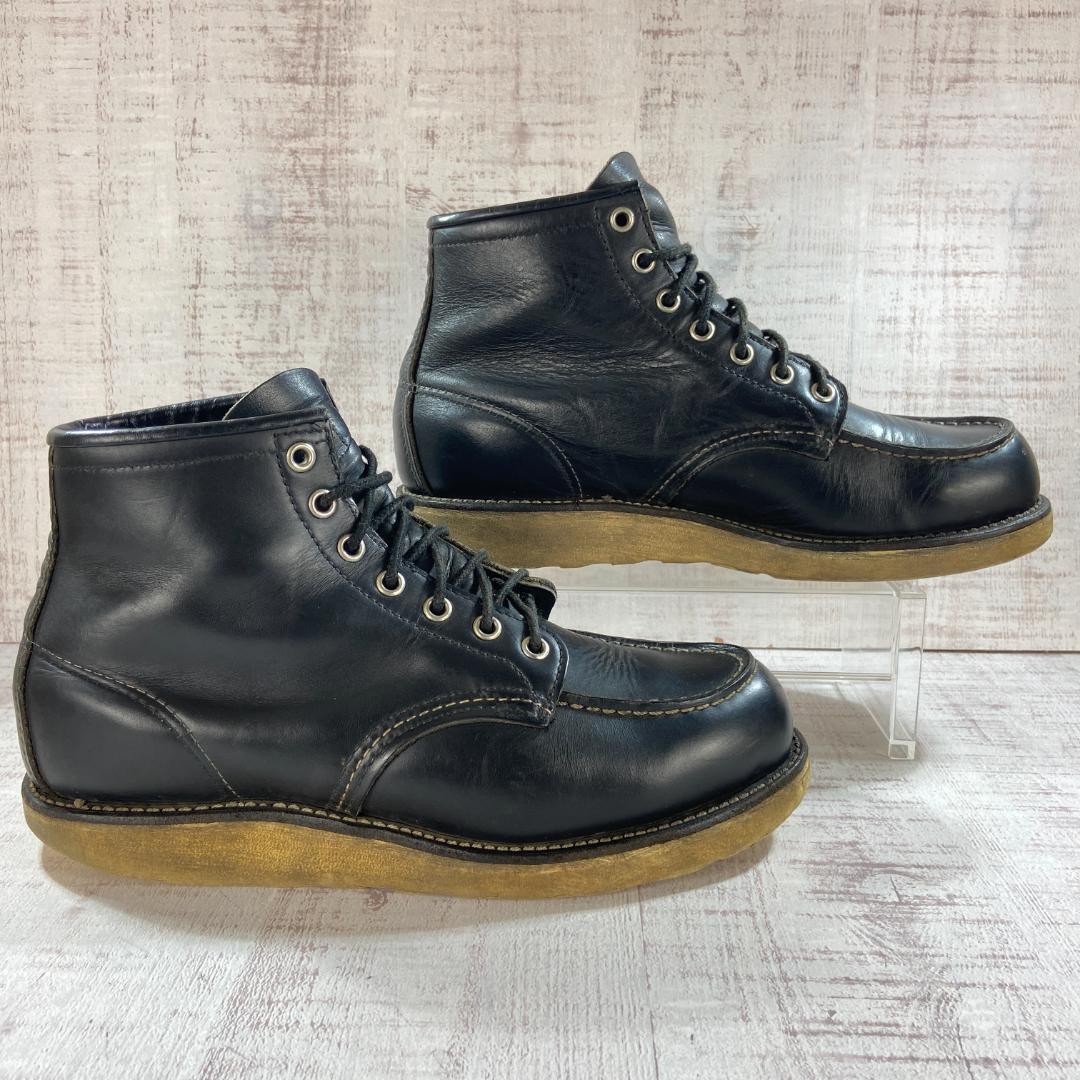 レッドウィング　ブラック　レザー ブーツ　７　１／２