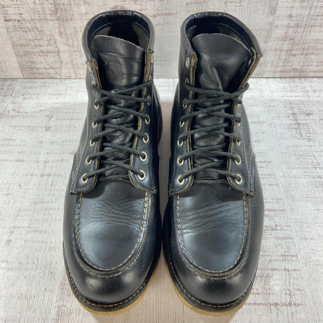 レッドウィング　ブラック　レザー ブーツ　７　１／２