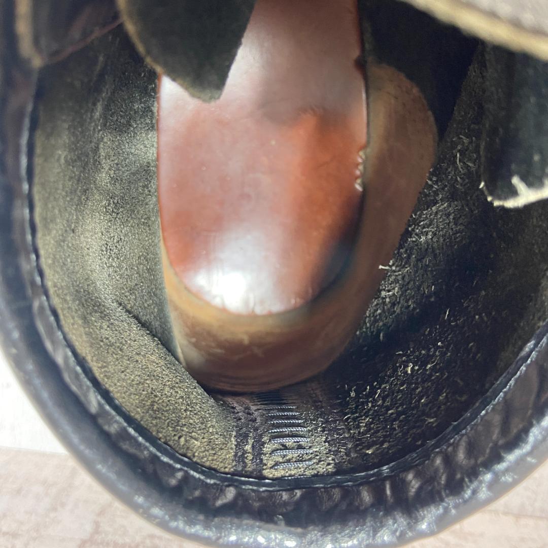 レッドウィング　ブラック　レザー ブーツ　７　１／２