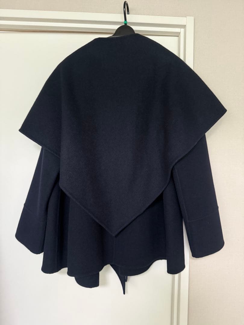 anuans リバーウールミドルマフラーコート