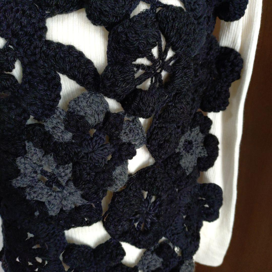 【極美品】トリココムデギャルソン　フラワーモチーフ ノースリーブベスト