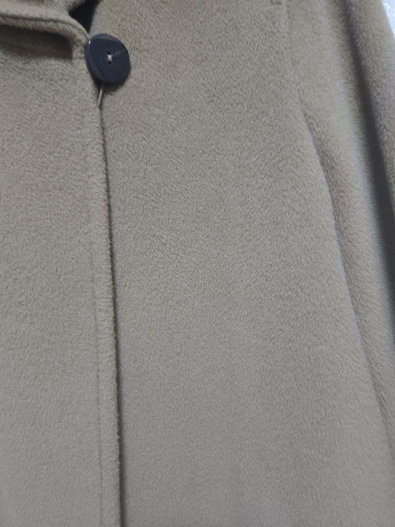 ARMANI 高級ロングコート 美品 30万 カシミヤ混 キャメルベージュ