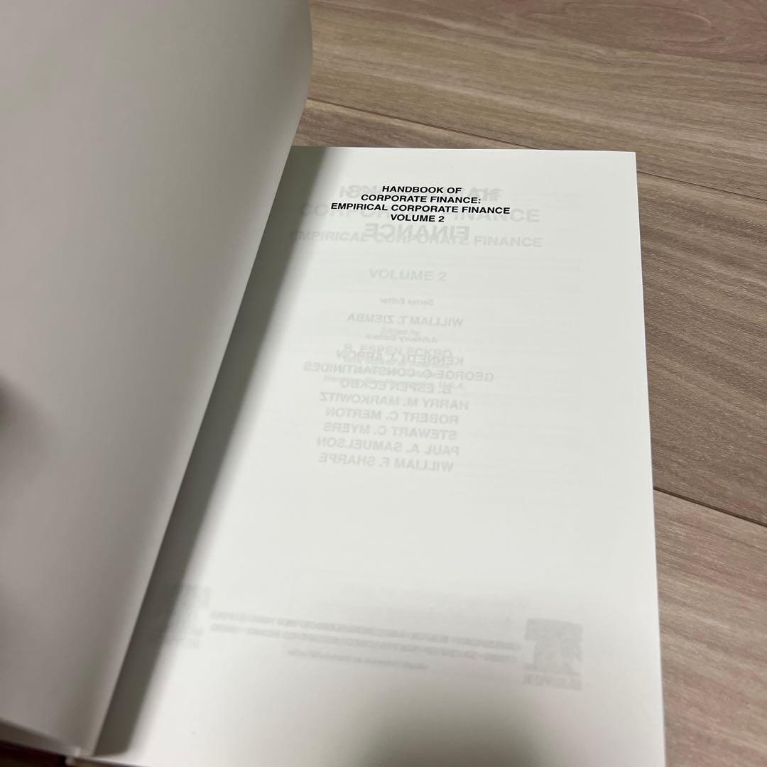 ビジネス・経済 Handbook of Corporate Finance, Volume 2