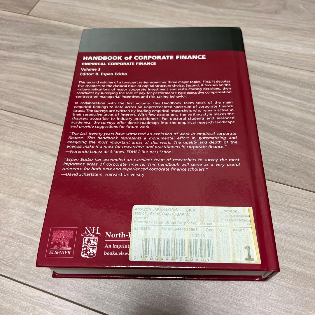 ビジネス・経済 Handbook of Corporate Finance, Volume 2