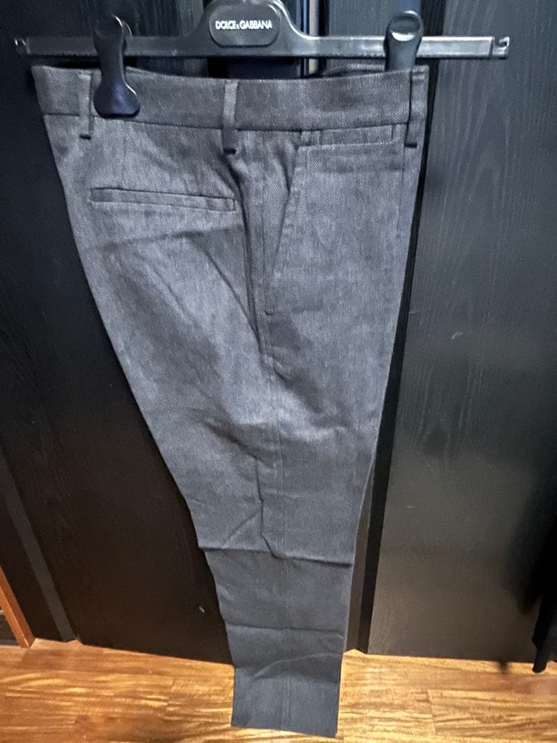 美品ドルチェ&ガッバーナDOLCEスラックス44トラウザーsグレー灰色パンツ