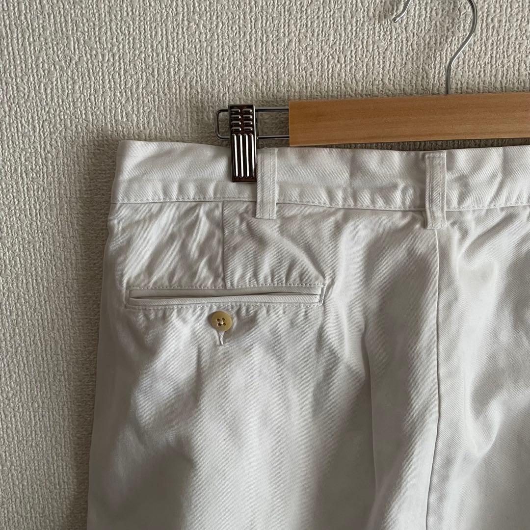 【美品】 ポロラルフローレン 2タック チノパン アンドリューパンツ 白
