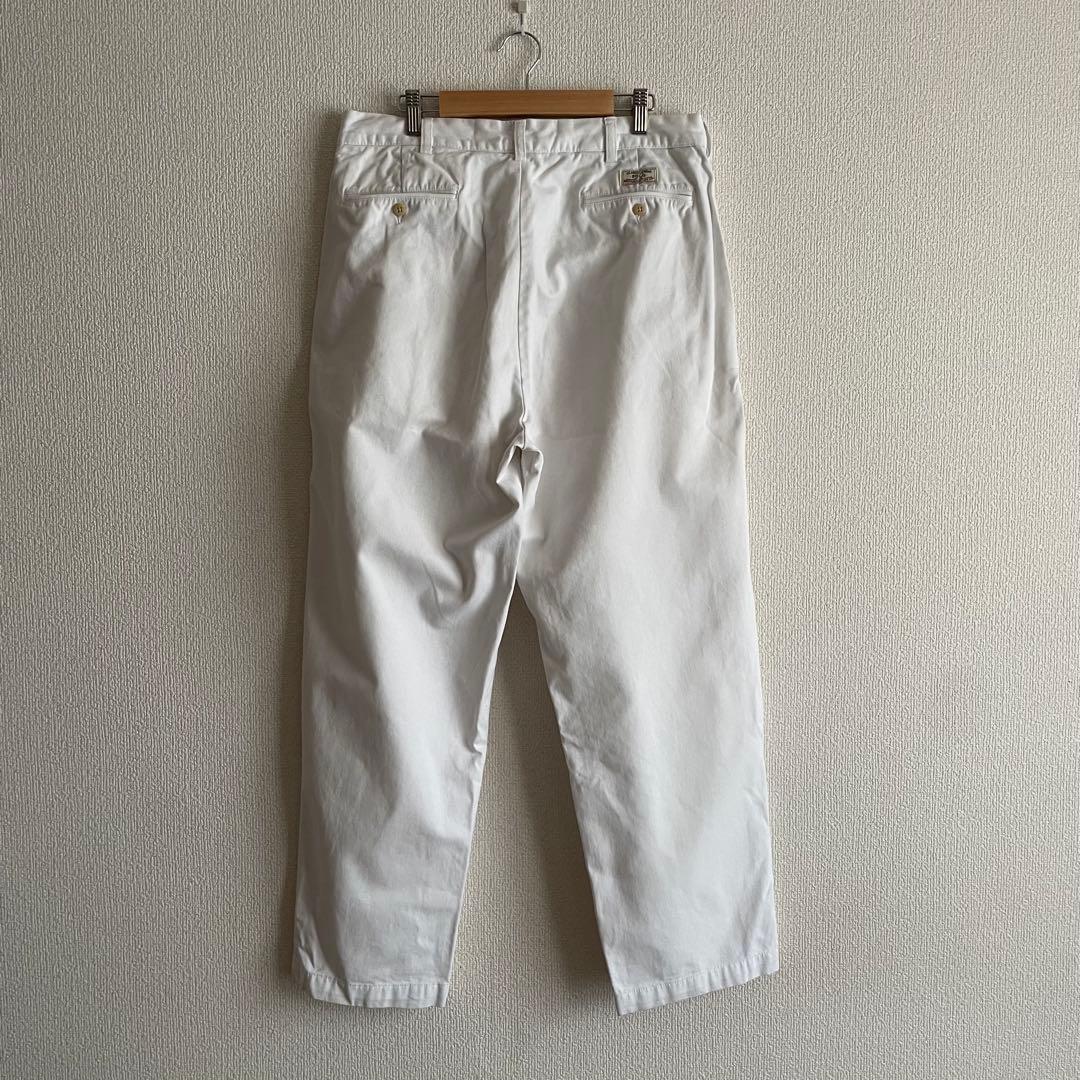 【美品】 ポロラルフローレン 2タック チノパン アンドリューパンツ 白