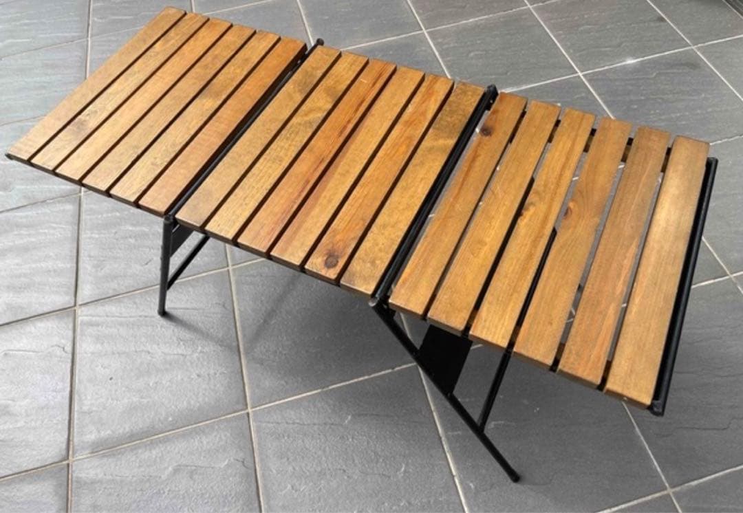 アイアン工房　アイアンテーブル+マルチテーブル+ウォールナット天板