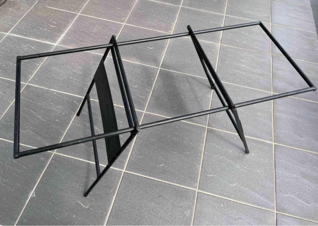 アイアン工房　アイアンテーブル+マルチテーブル+ウォールナット天板