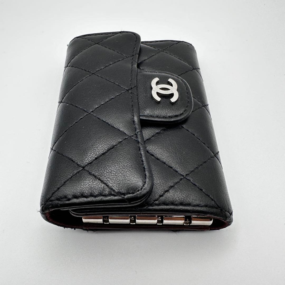 CHANEL シャネル マトラッセ キーケース 4連 シルバー金具