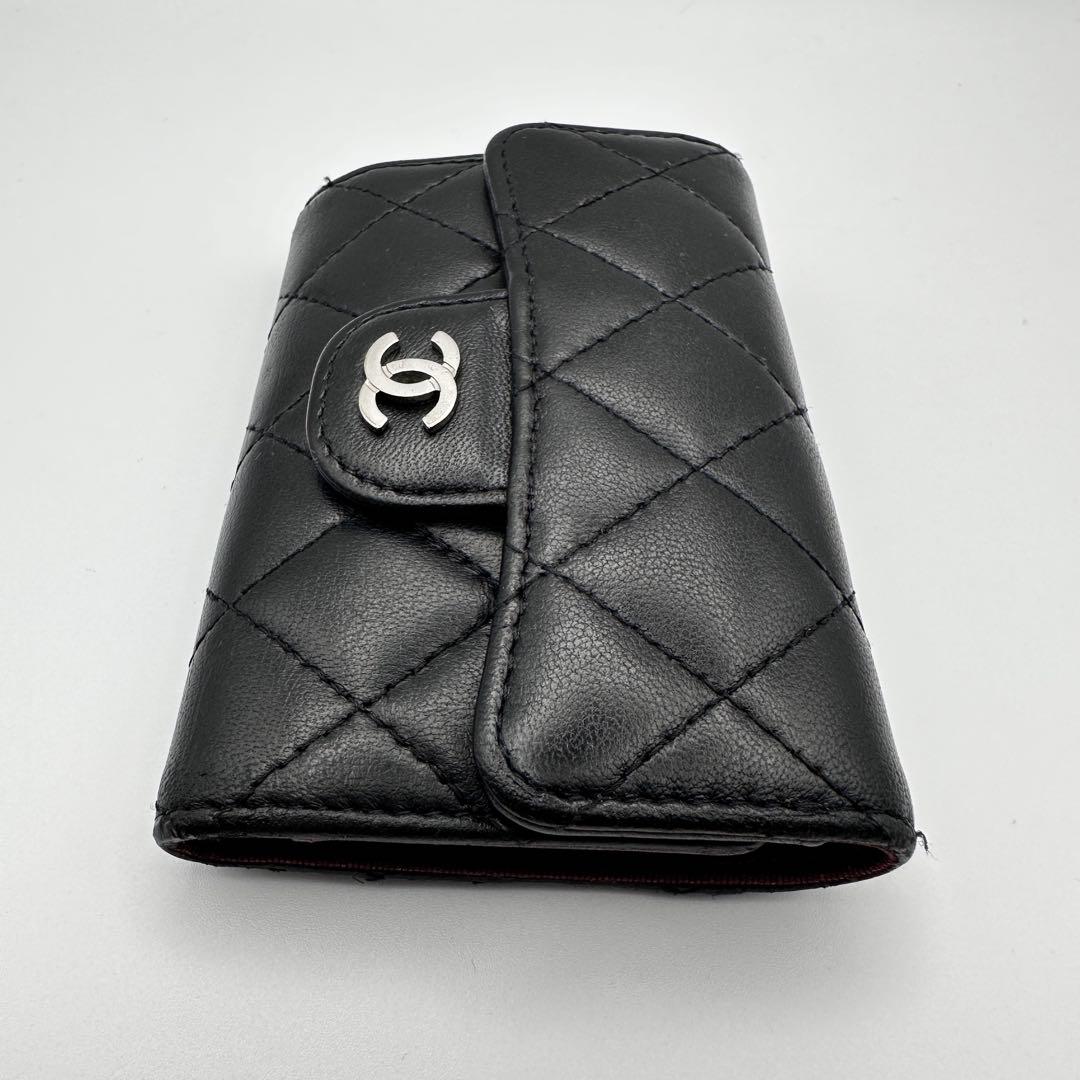 CHANEL シャネル マトラッセ キーケース 4連 シルバー金具