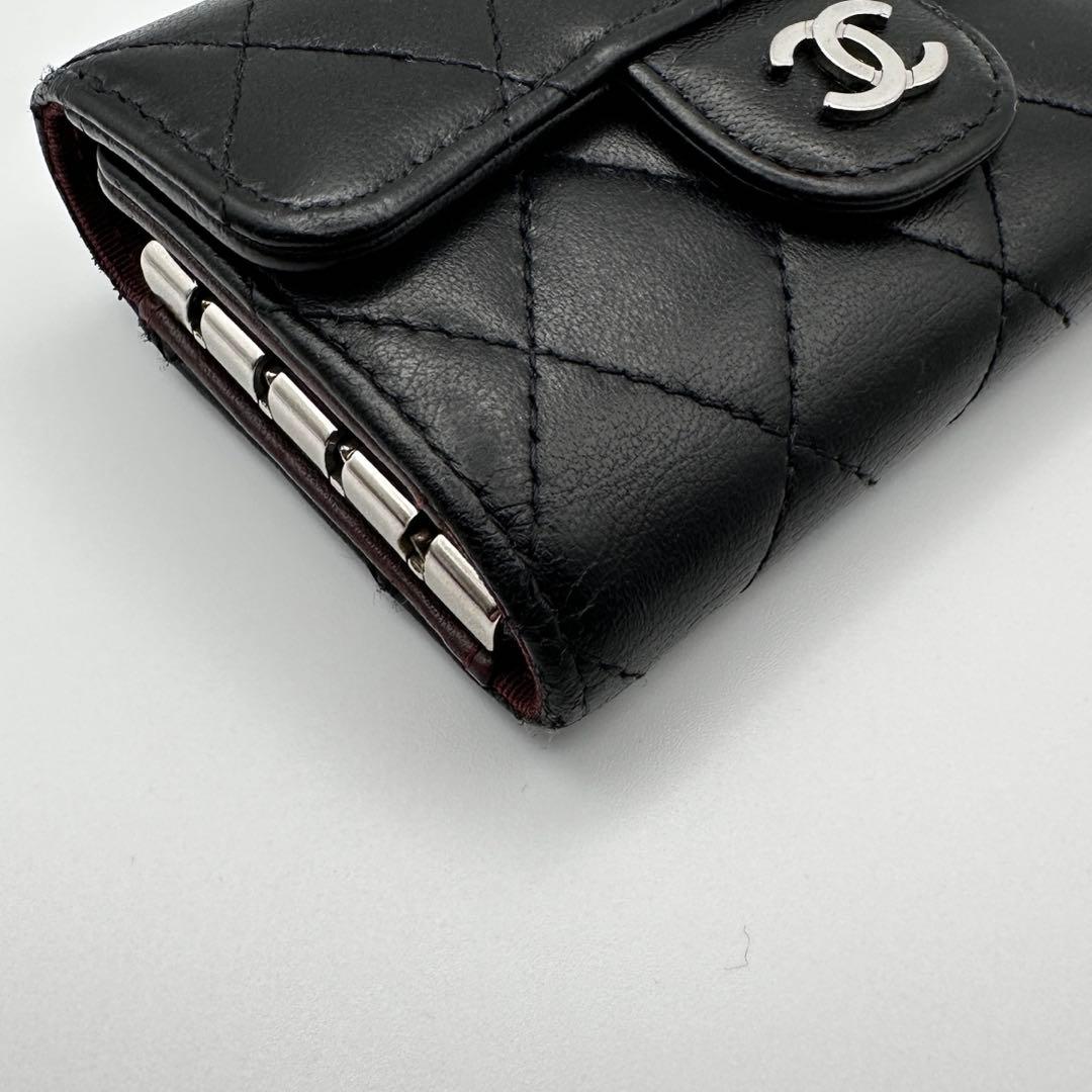 CHANEL シャネル マトラッセ キーケース 4連 シルバー金具