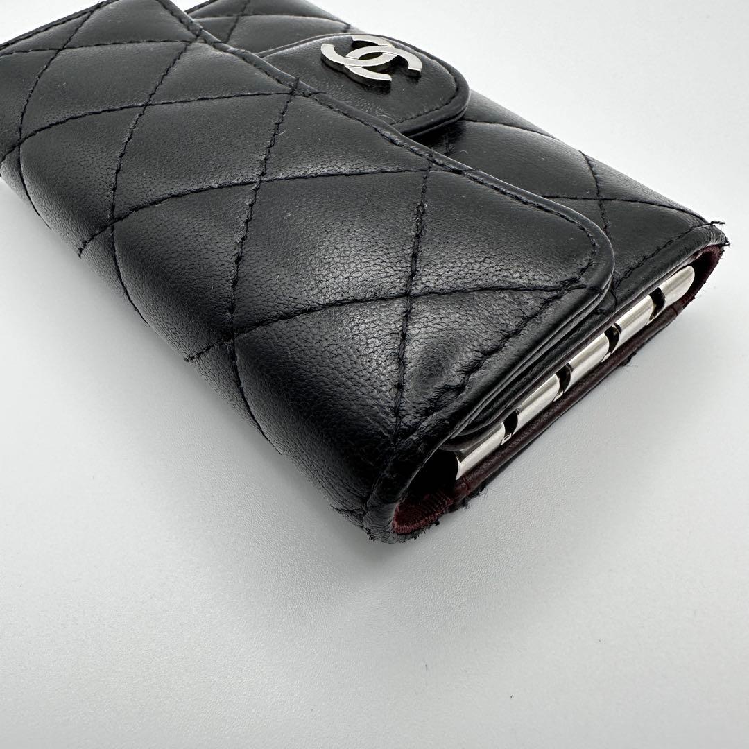 CHANEL シャネル マトラッセ キーケース 4連 シルバー金具
