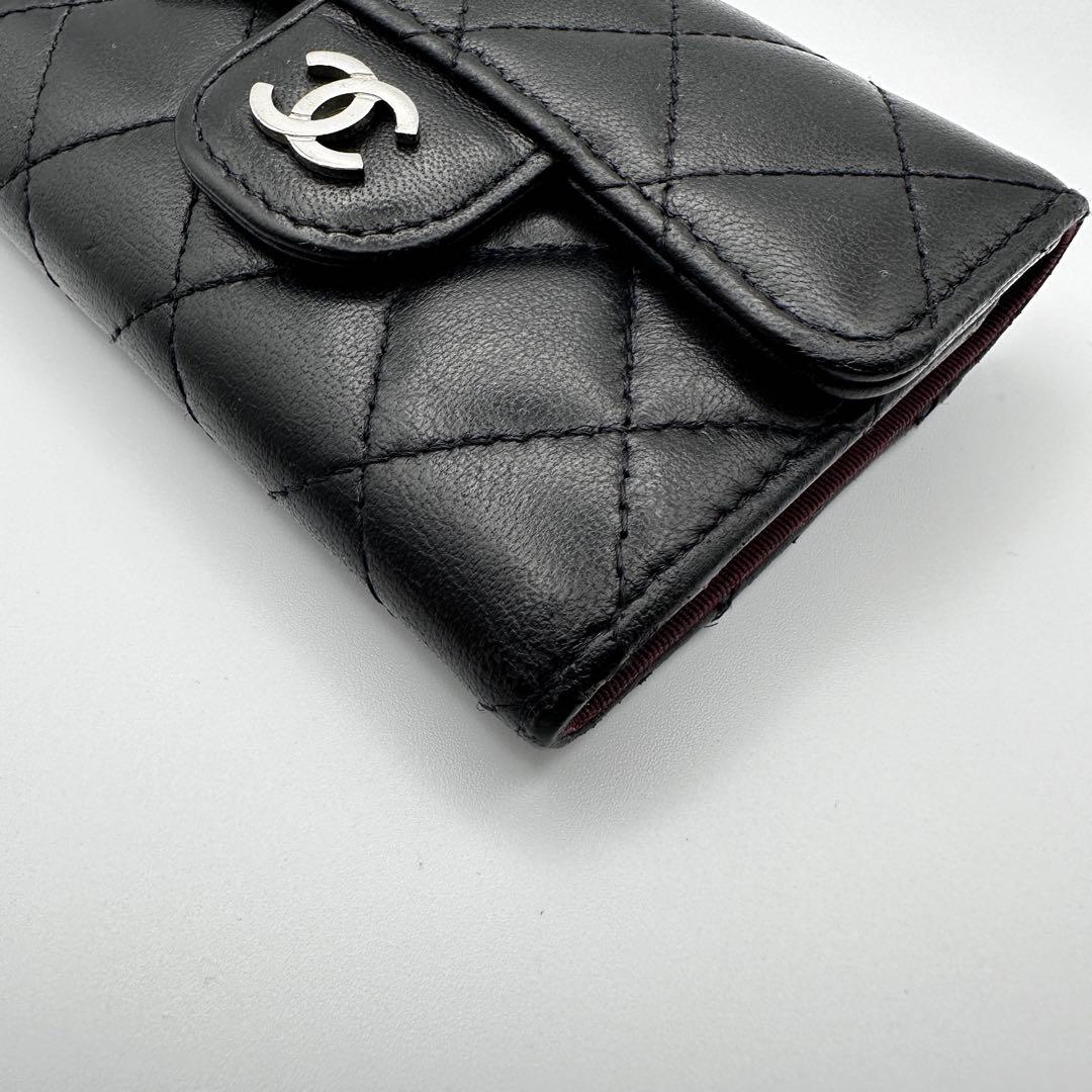 CHANEL シャネル マトラッセ キーケース 4連 シルバー金具