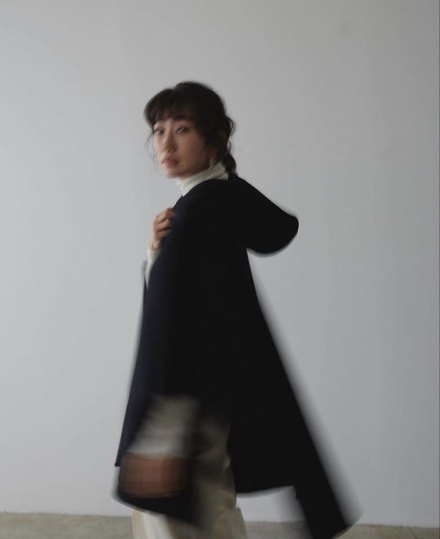 nala wool cape coat ナラ ウール ケープ コート