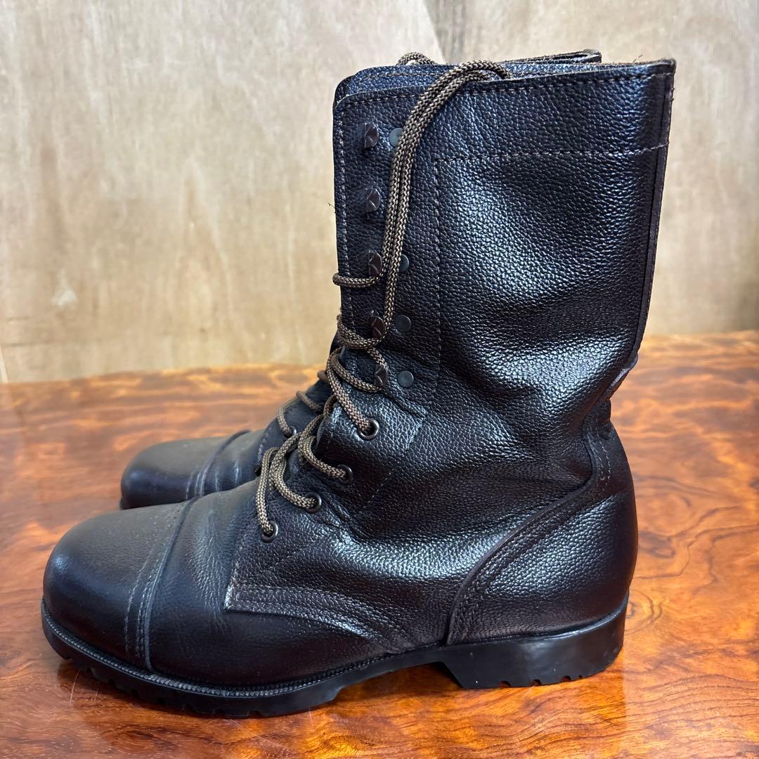 ミリタリーブーツ ブラック レザー ハイカット　26㎝　0202o187