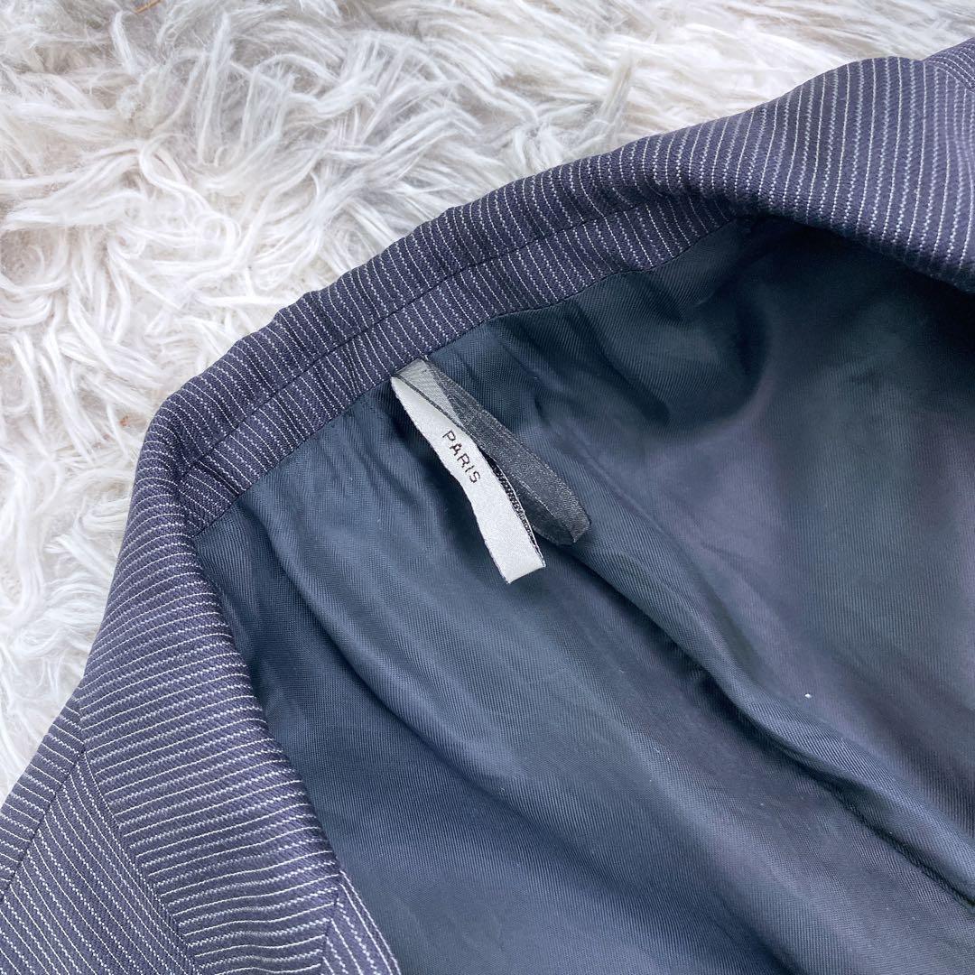 10aw クリス期　ディオールオム　ナローラペルストライプスーツ