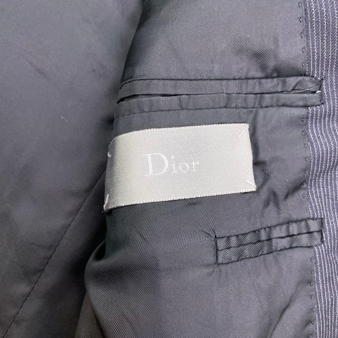 10aw クリス期　ディオールオム　ナローラペルストライプスーツ