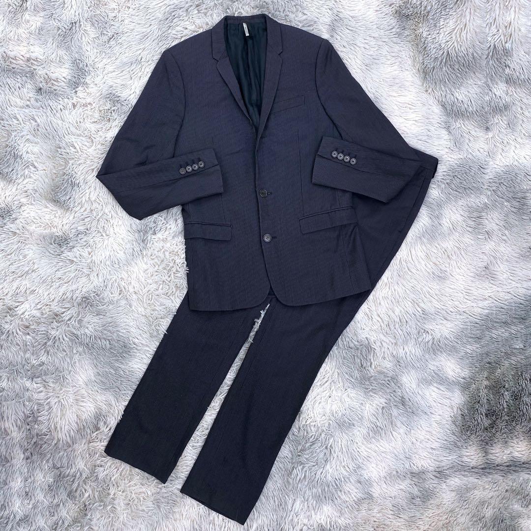 10aw クリス期　ディオールオム　ナローラペルストライプスーツ