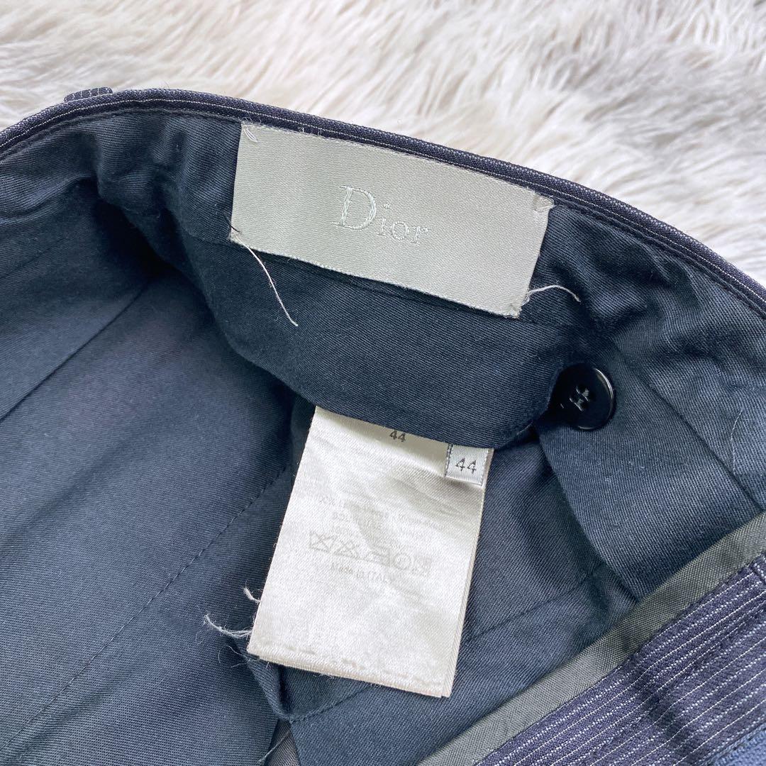 10aw クリス期　ディオールオム　ナローラペルストライプスーツ