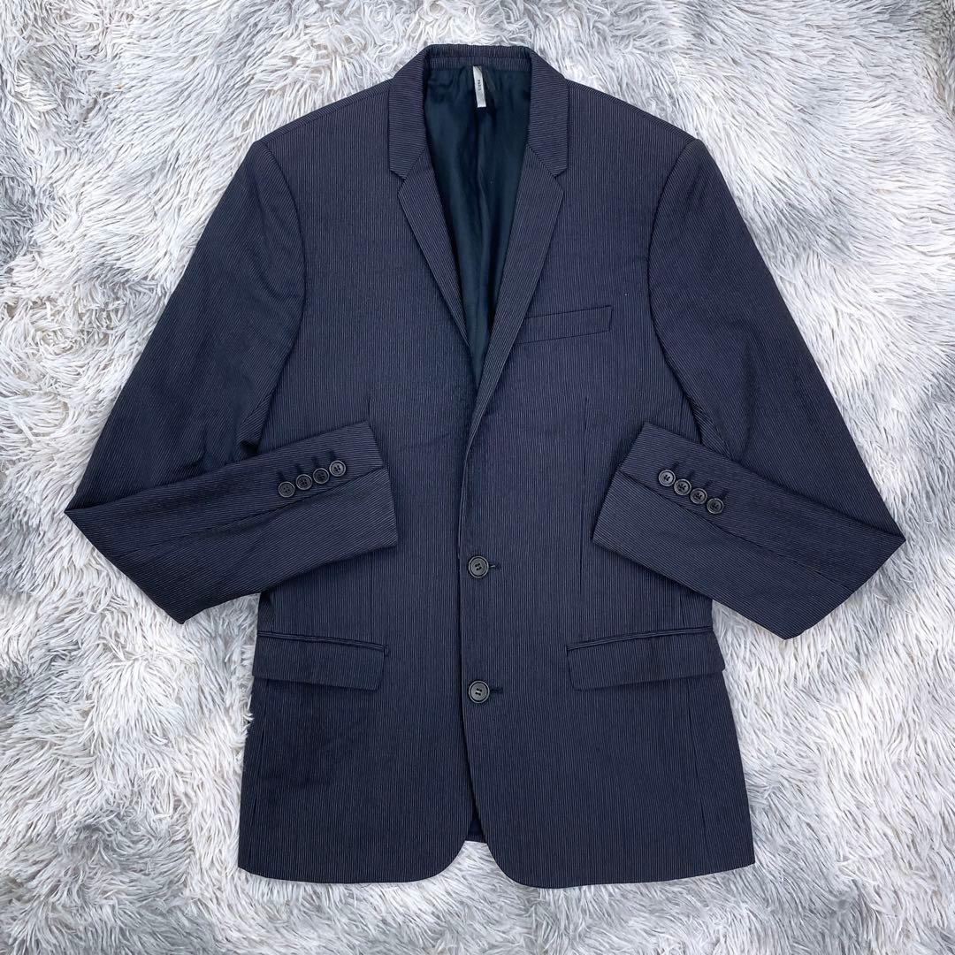 10aw クリス期　ディオールオム　ナローラペルストライプスーツ
