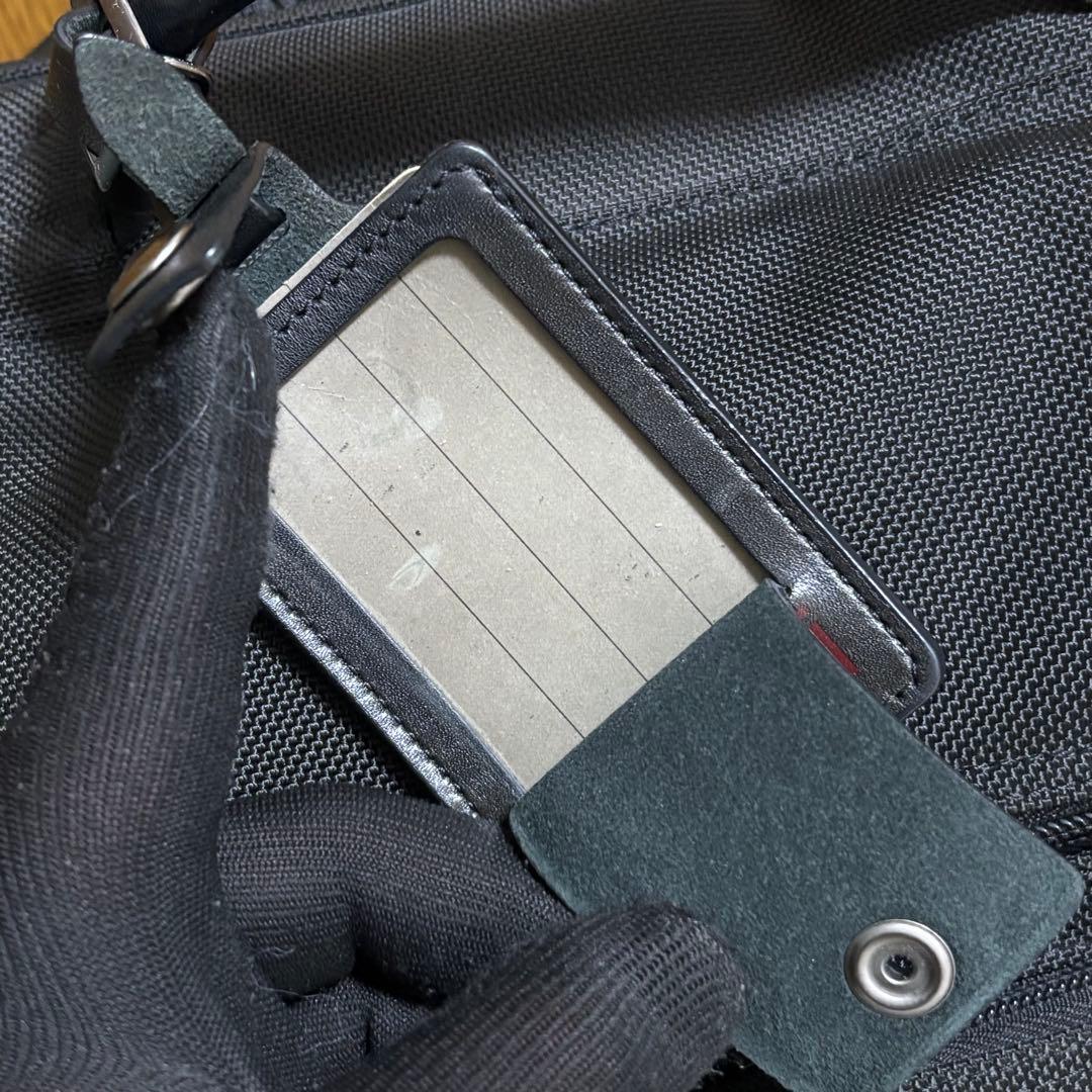 f*i様 TUMI ビジネス リュック PC対応 ブラック チャーム付 ナイロン