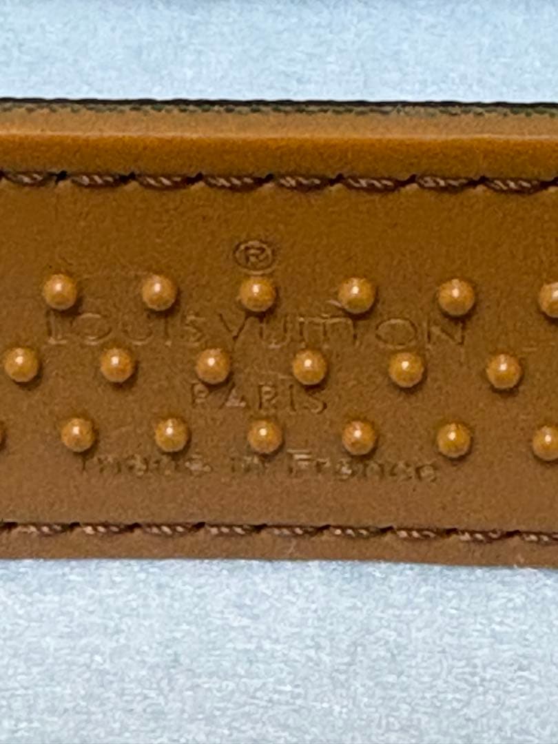 Louis Vuitton ブラウンレザーストラップ　モノグラム