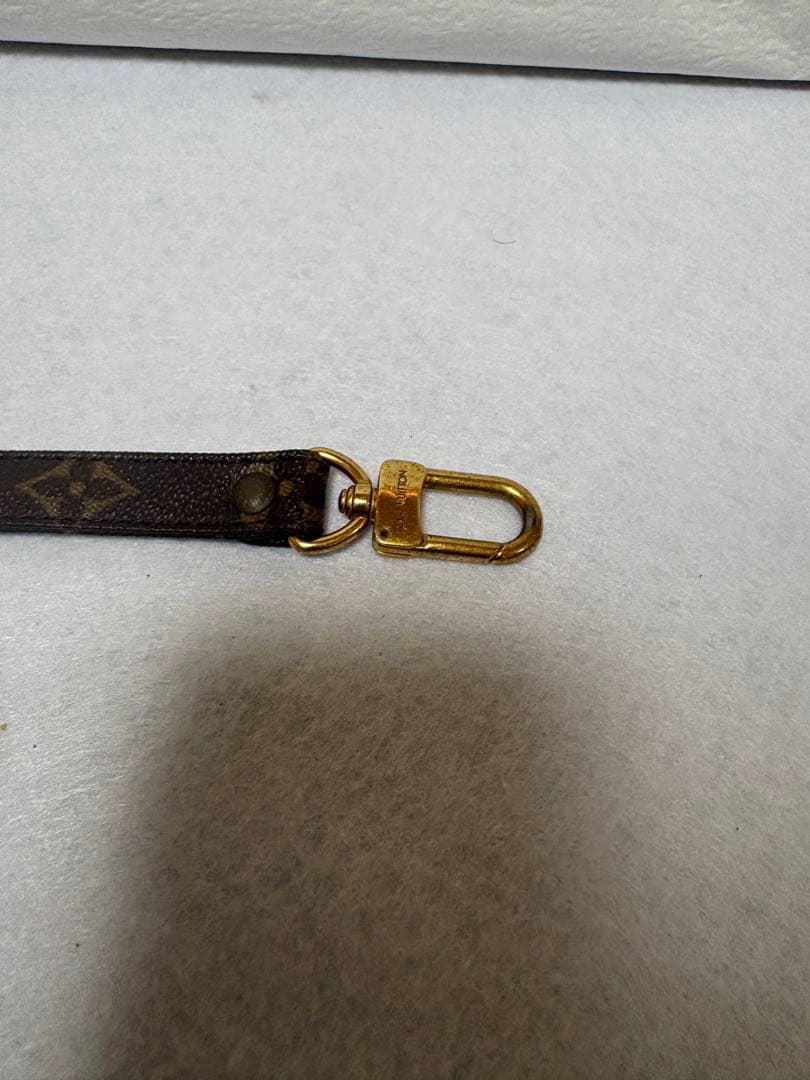 Louis Vuitton ブラウンレザーストラップ　モノグラム