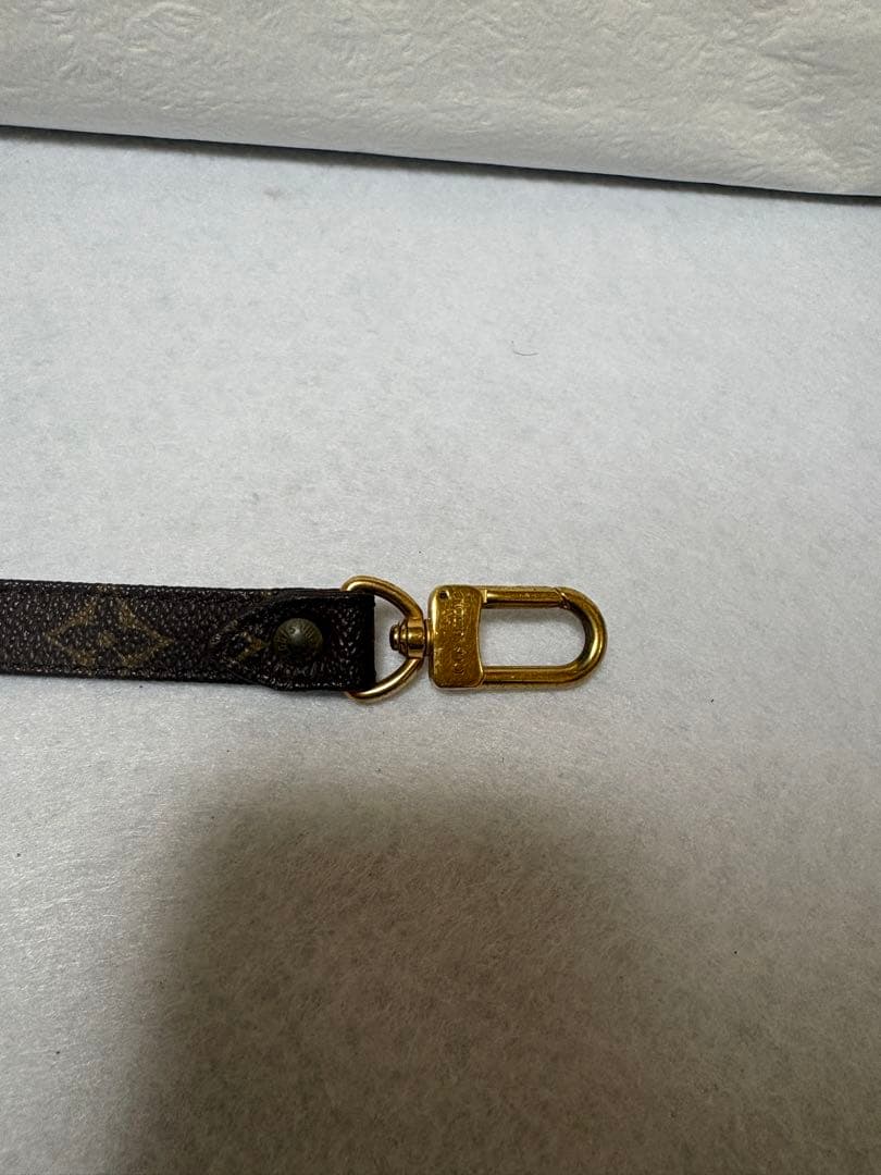 Louis Vuitton ブラウンレザーストラップ　モノグラム
