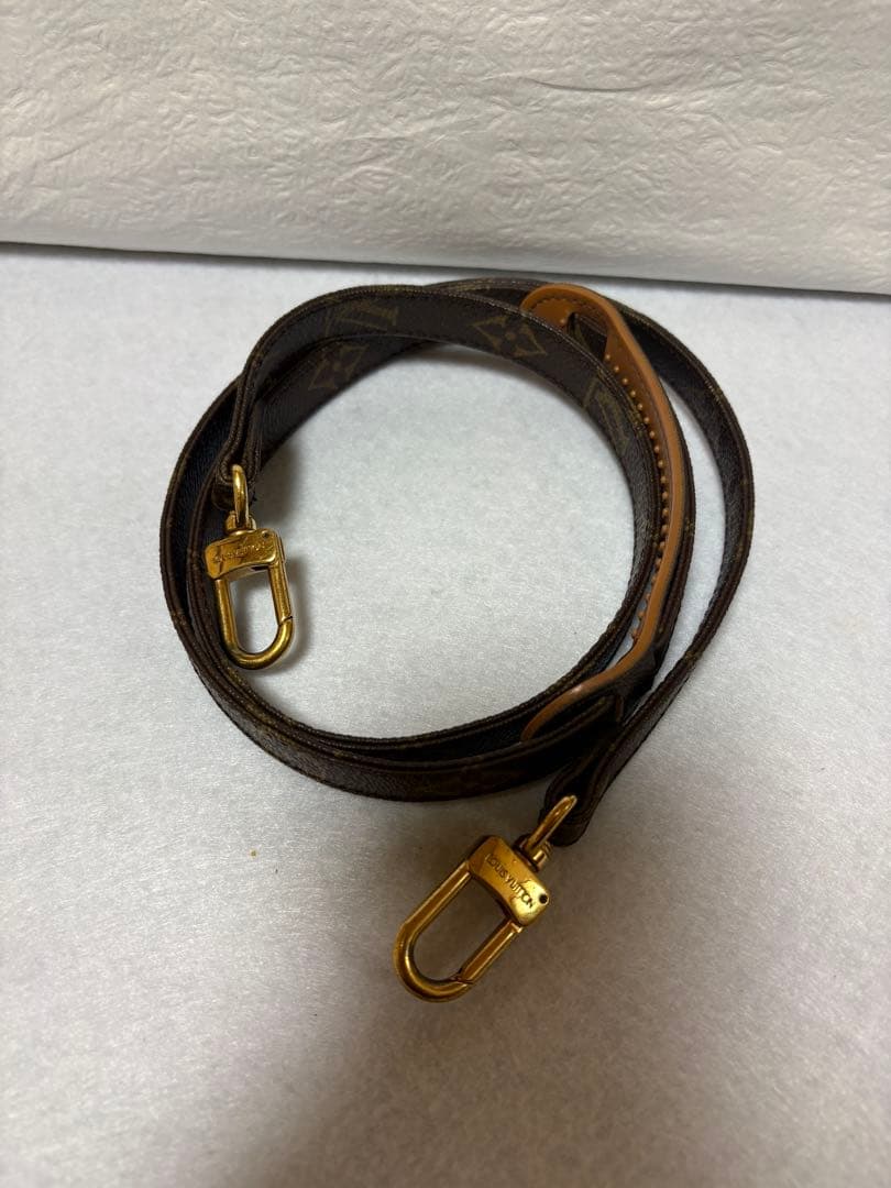 Louis Vuitton ブラウンレザーストラップ　モノグラム
