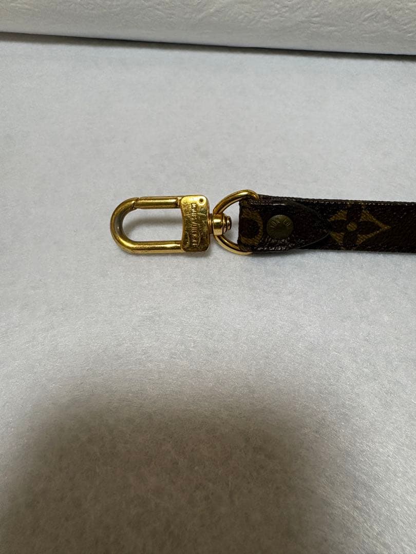 Louis Vuitton ブラウンレザーストラップ　モノグラム