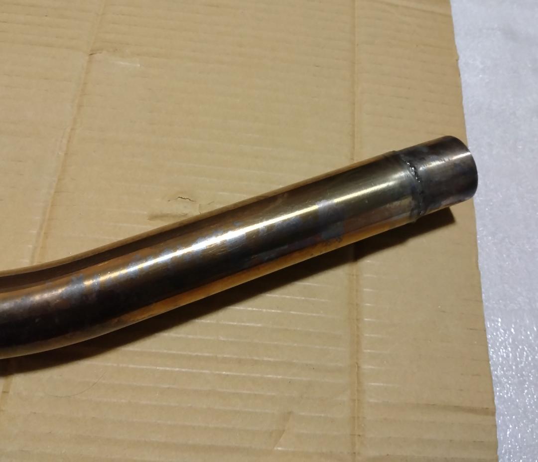 SR400 ステンレス製 エキパイ エキゾーストパイプ マフラー