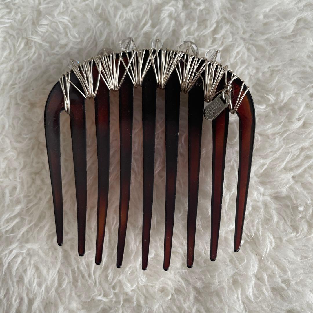 コレットマルーフ ワイヤーコーム ヘアコーム 2点セット ストーン