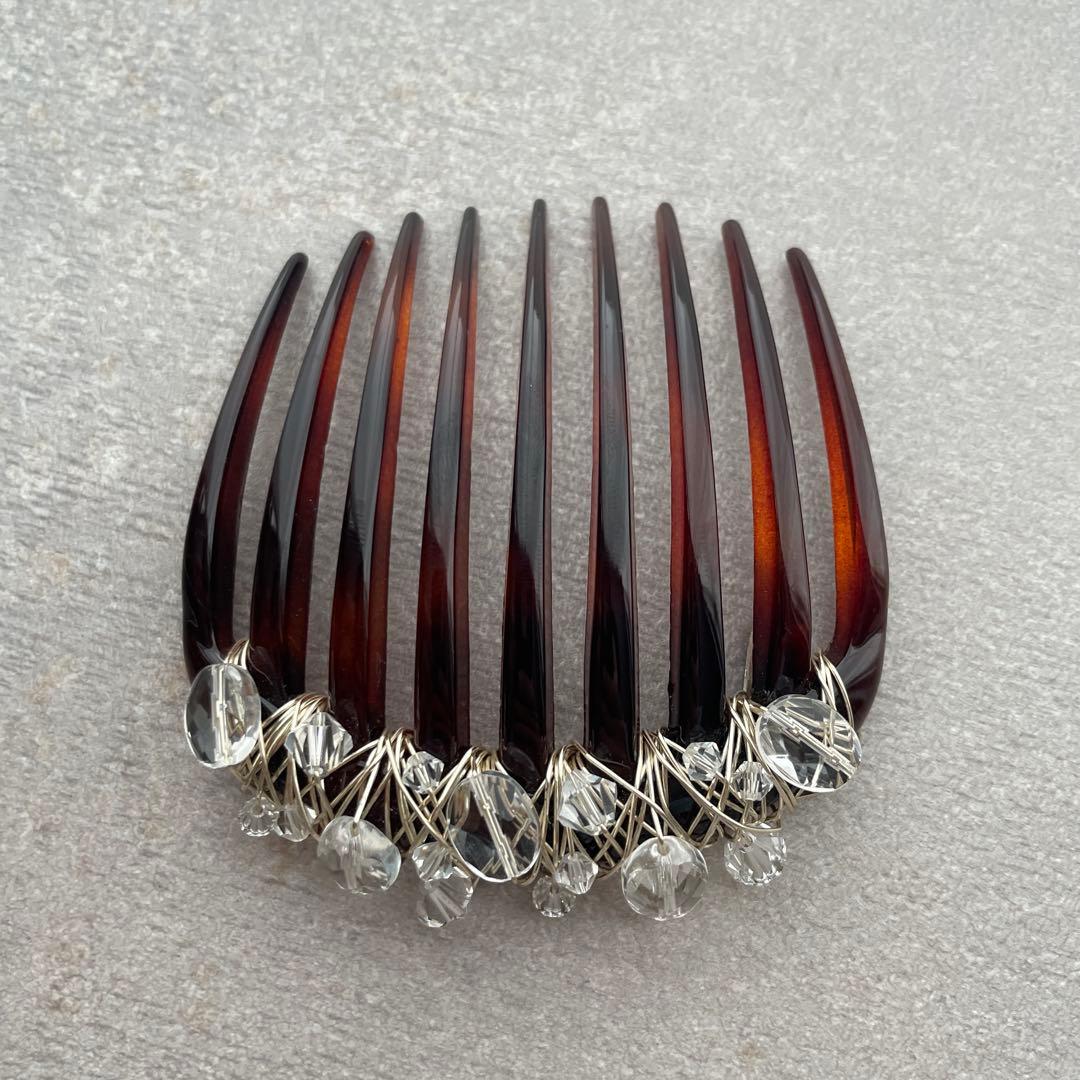 コレットマルーフ ワイヤーコーム ヘアコーム 2点セット ストーン