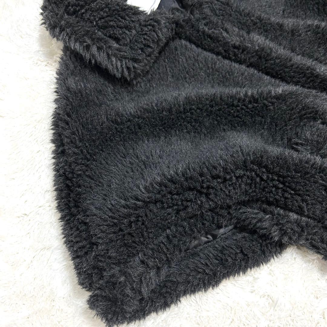 ✨美品✨ ティッカ ポンチョ コート ウール ファー 黒 23AW TICCA