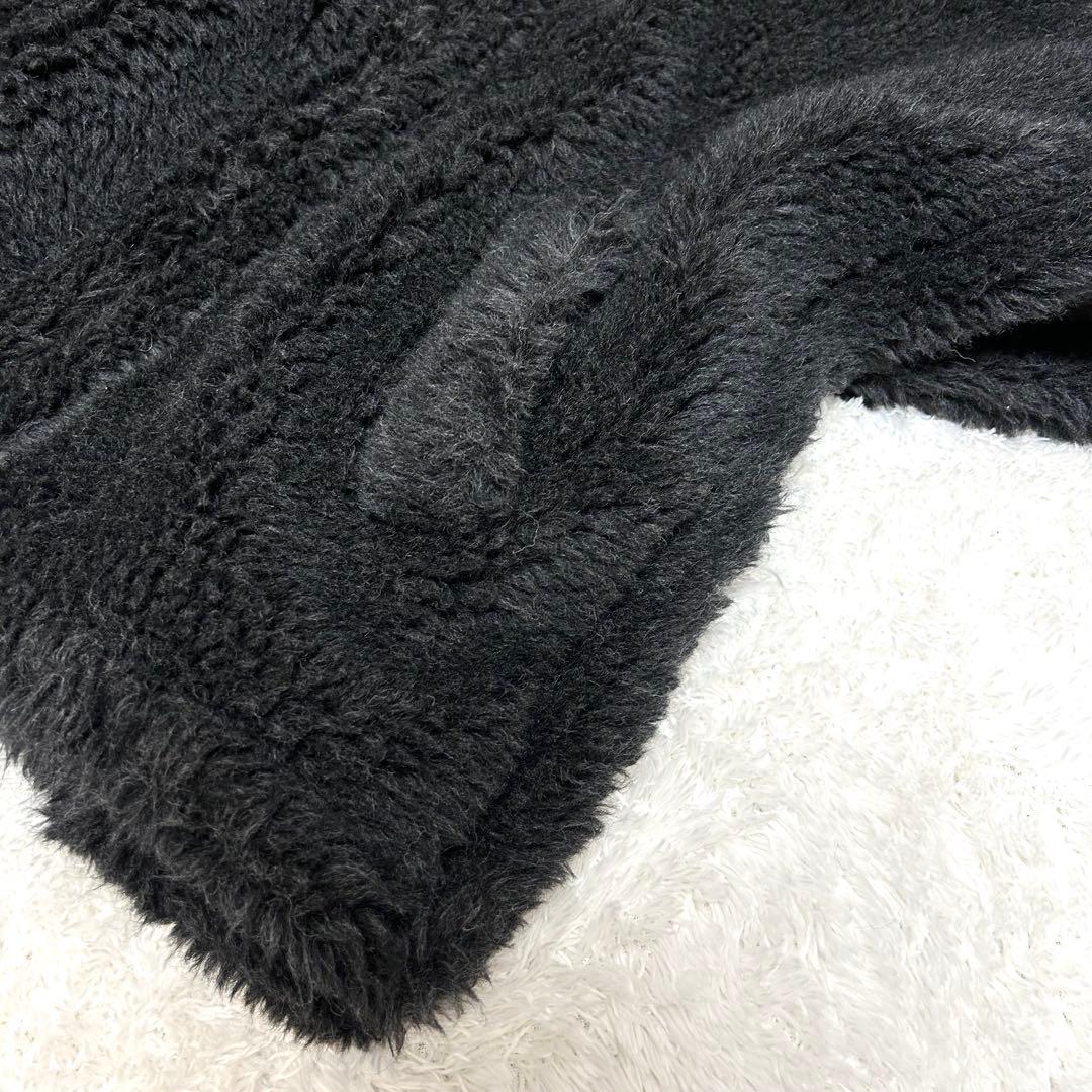 ✨美品✨ ティッカ ポンチョ コート ウール ファー 黒 23AW TICCA