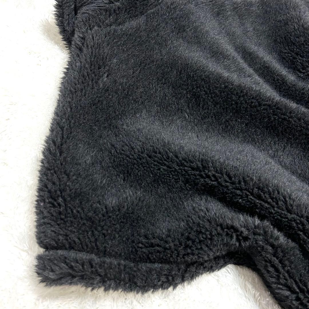 ✨美品✨ ティッカ ポンチョ コート ウール ファー 黒 23AW TICCA