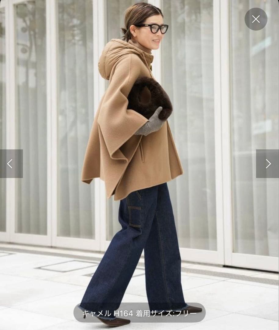 新品未使用 ドゥーズィエム MY WHITE ケープコート