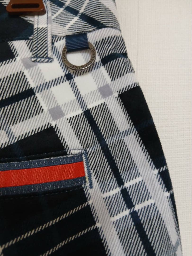 新品 トミーヒルフィガーゴルフロングパンツチェック