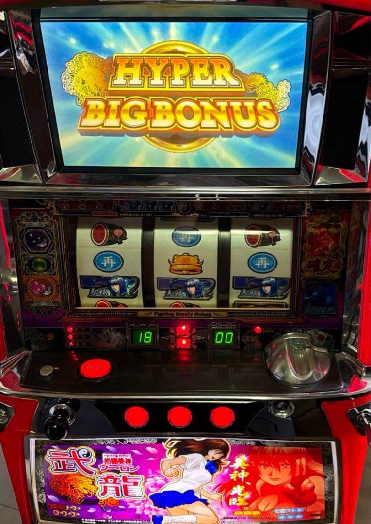 【送料込み！すぐに遊べる！】格闘美神武龍　実機　パチスロ