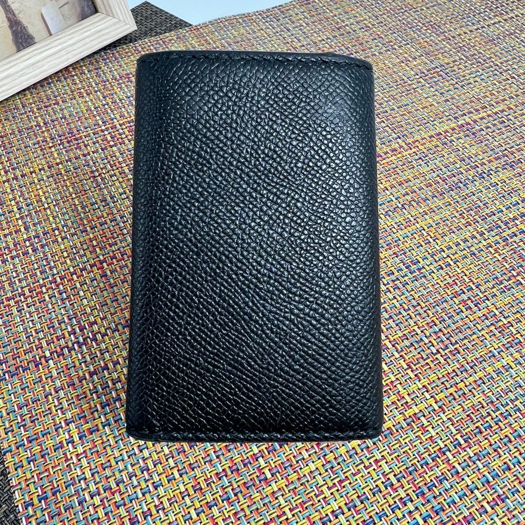 ✨極美品✨BURBERRY バーバリー TBロゴ　6連キーケース　ブラックレザー