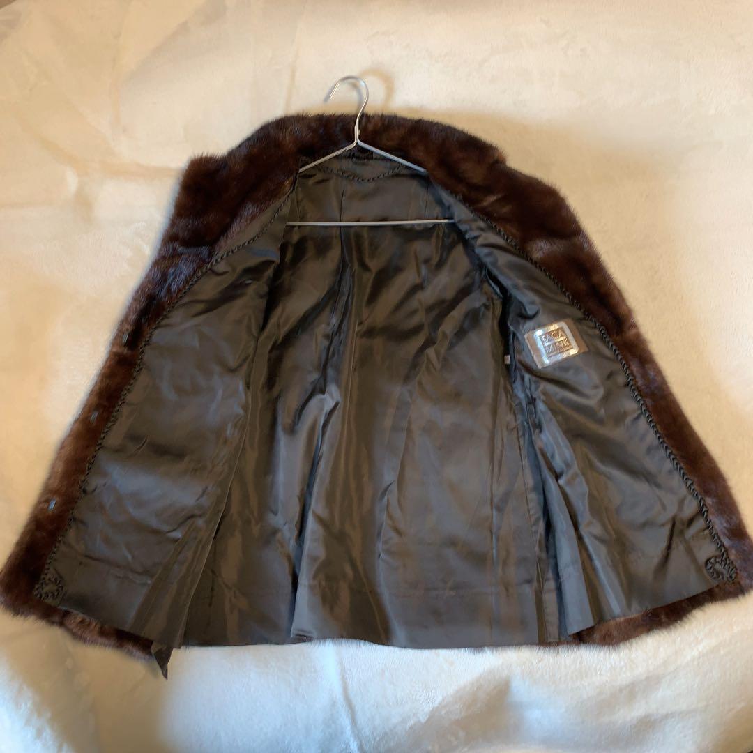 SAGA MINK ミンクコート サガミンク 毛皮 ブラウン サイズ11