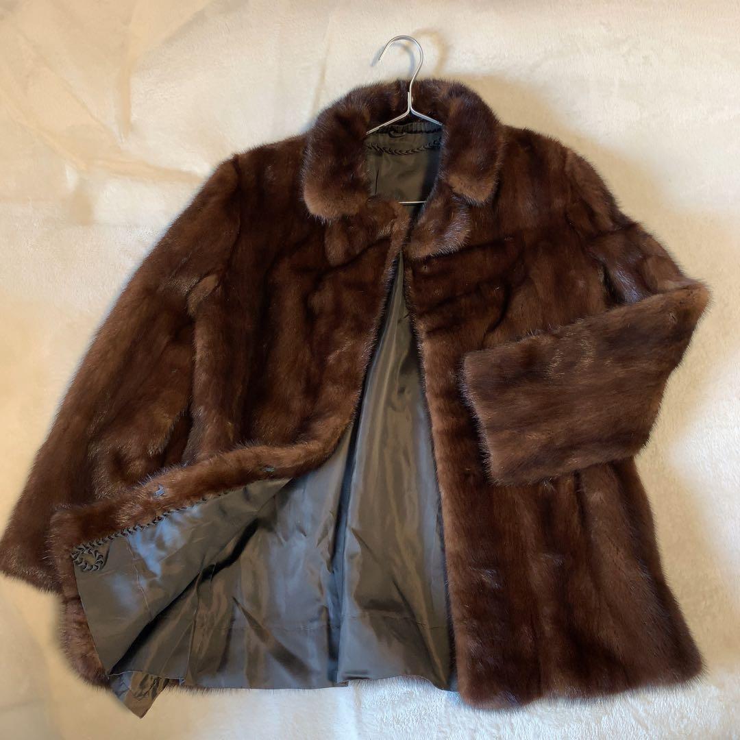 SAGA MINK ミンクコート サガミンク 毛皮 ブラウン サイズ11
