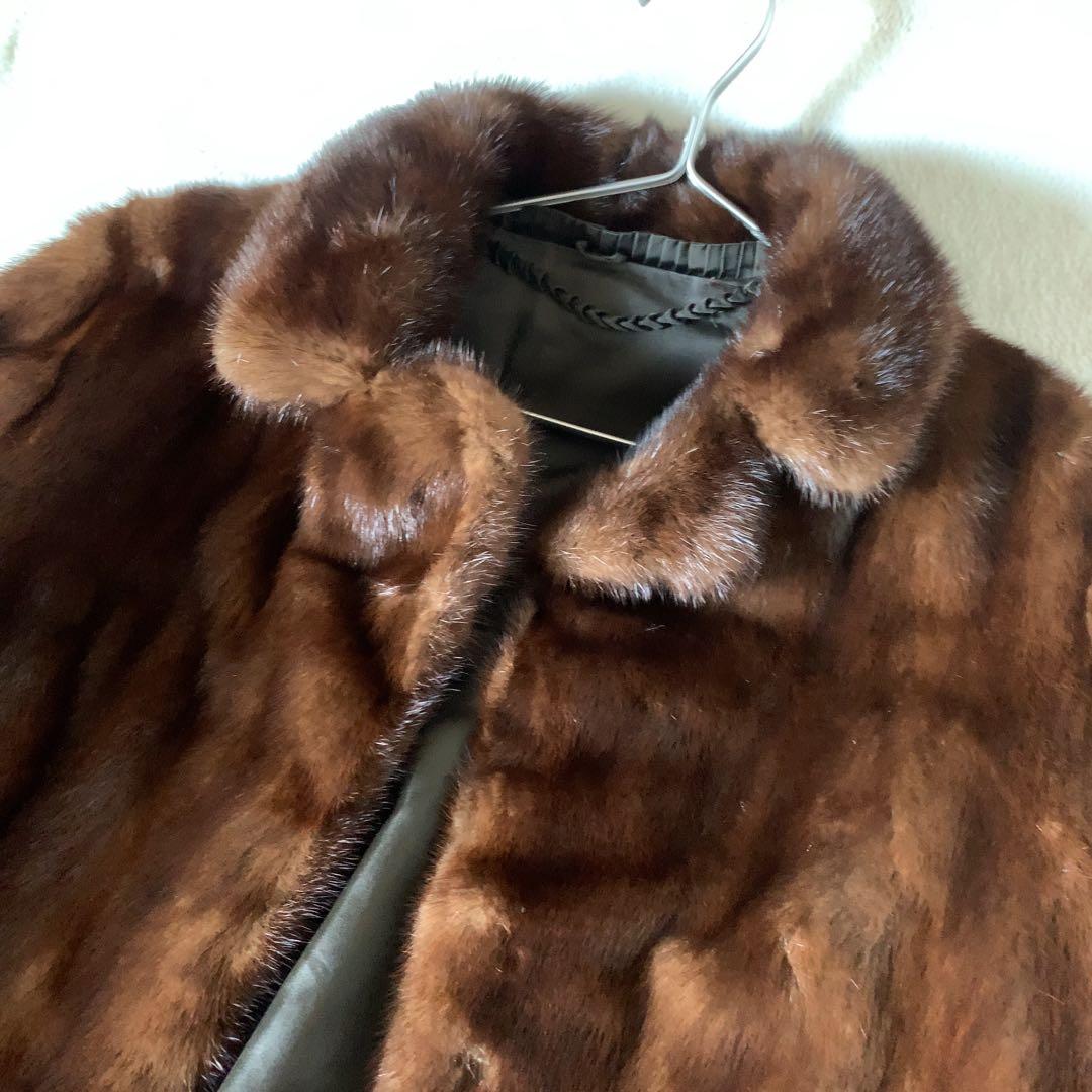 SAGA MINK ミンクコート サガミンク 毛皮 ブラウン サイズ11