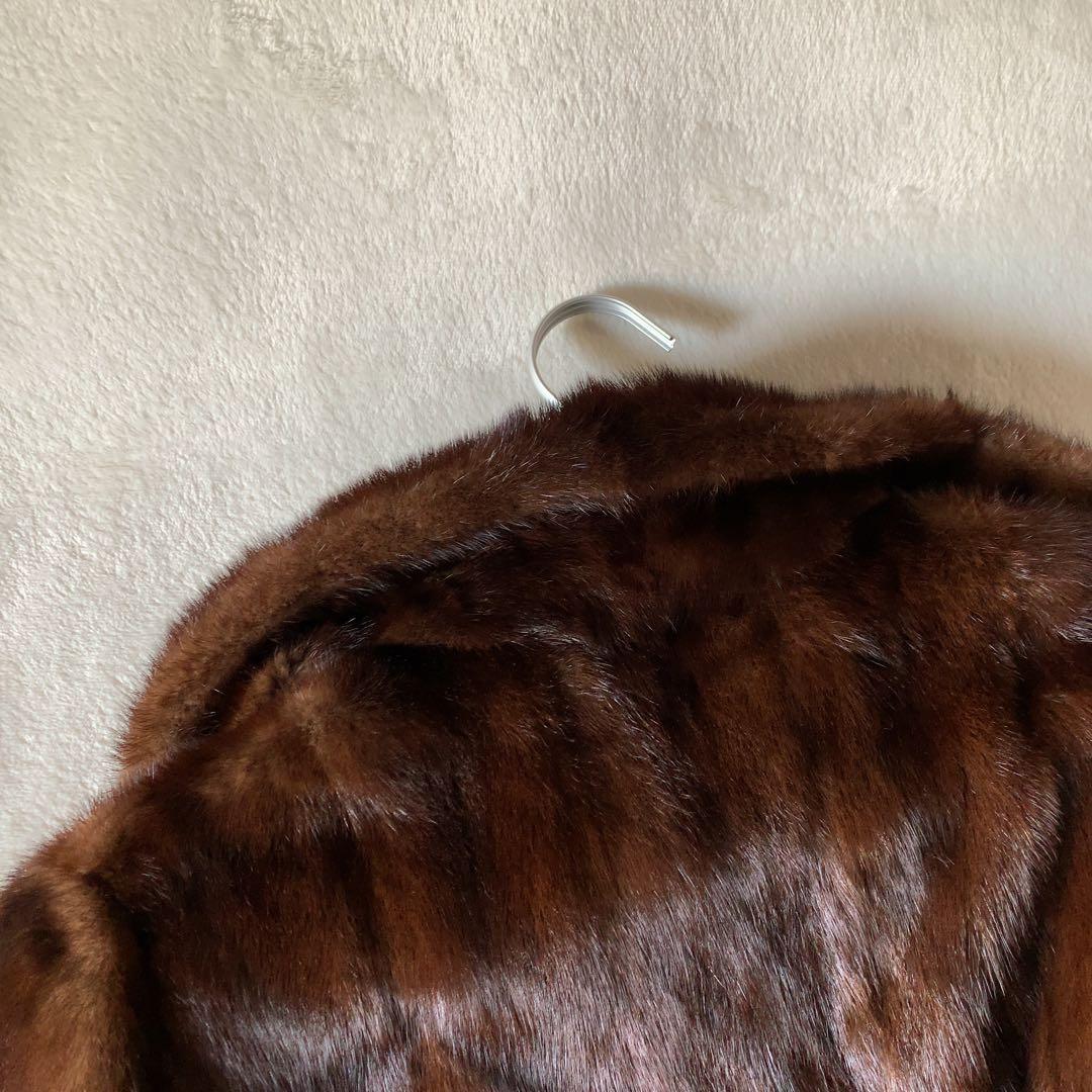 SAGA MINK ミンクコート サガミンク 毛皮 ブラウン サイズ11